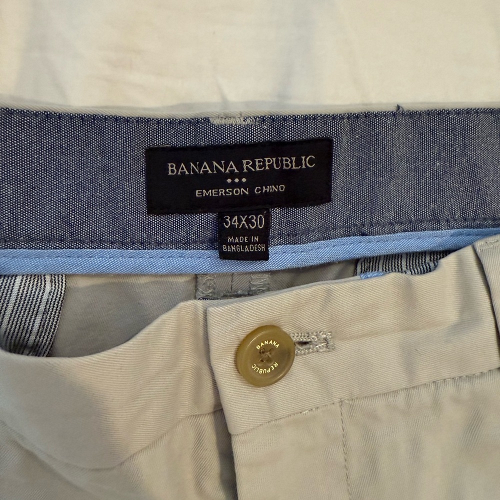 Banana Republic Men's Emerson Chino Pants - Light Tan